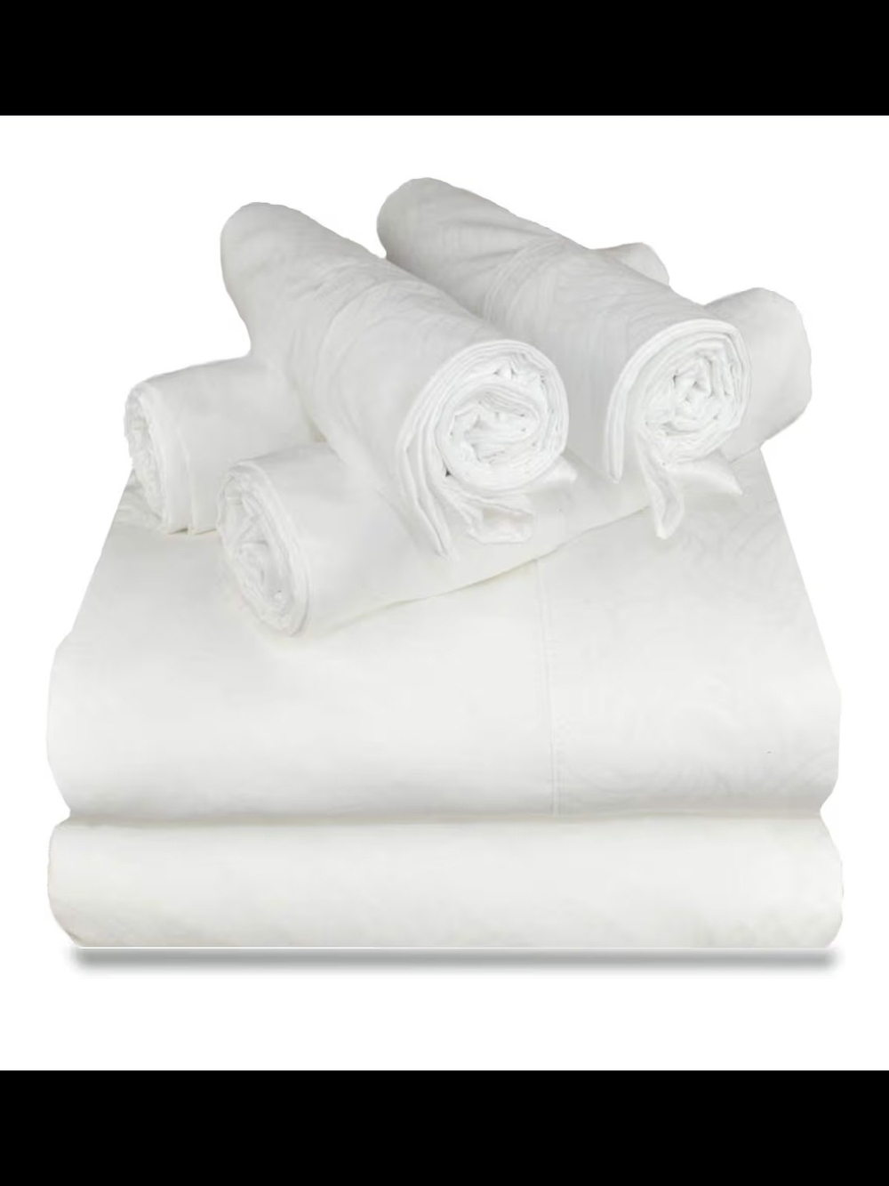 Victoria Valenti Collection 1800 Series, 6 pcs California King Sheet Set (WHITE)